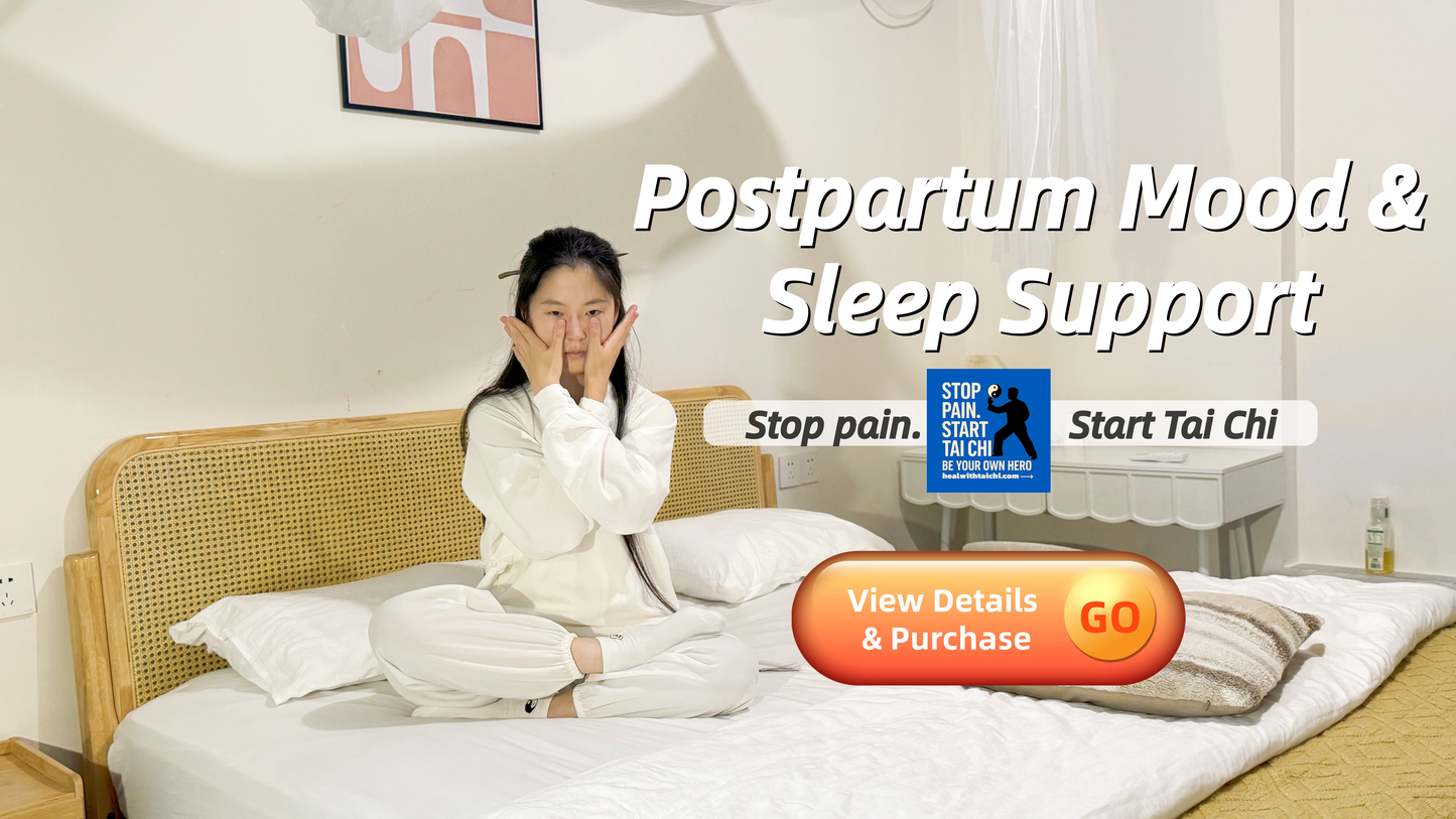 20-Minute Standing & Lying Tai Chi — Quick, natural support to settle the nervous system, quiet the mind, and improve sleep quality: fall asleep easier, wake fewer times, feel more refreshed. Gentle, low-impact, science-based & safe