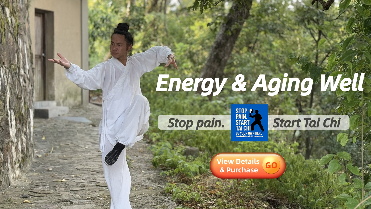 15-Minute Standing Tai Chi — Quick, natural support for steadier energy, smoother breathing, better balance & mobility. Gentle, low-impact, science-based & safe