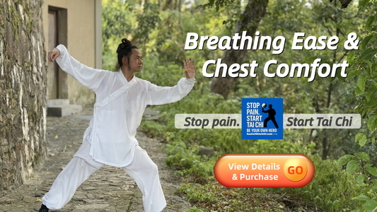 15-Minute Standing Tai Chi — Quick, natural support to breathe easier, open the chest, and settle your rhythm. Gentle, low-impact, science-based & safe