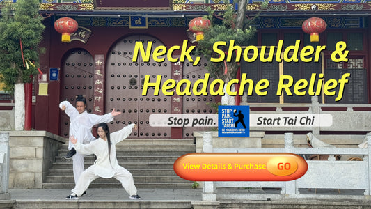 15-Minute Standing & Lying Tai Chi — Quick, natural relief for neck stiffness, tight shoulders, dull/achy pain, head pressure & throbbing; easier turning. Gentle, low-impact, science-based & safe