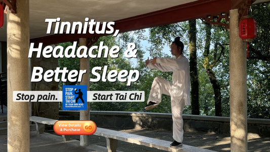 20-Minute Seated & Standing Tai Chi — Quick, natural support to quiet ringing, ease head pressure/throbbing, lower stress & improve sleep quality. Simple, gentle moves. Science-based & safe